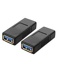 Cable Matters (2 unidades) Gold-Plated SuperSpeed USB 3.0 Female Coupler