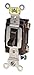 Leviton 20-Amp, 120/277-Volt, Toggle Single-Pole AC Quiet Switch, Commercial Grade, Grounding, CS120-2, Brown