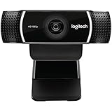 Logitech Full HD C922 Pro Stream Webcam, 1080p Camera Streaming Webcam, Records and Streams Your Gaming Sessions in Rich HD for Streaming, Background Replacement, with Tripod Included