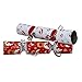 Iconikal 6.5-inch Mini Crackers 8-Pack (Red And White Santa And Reindeer)