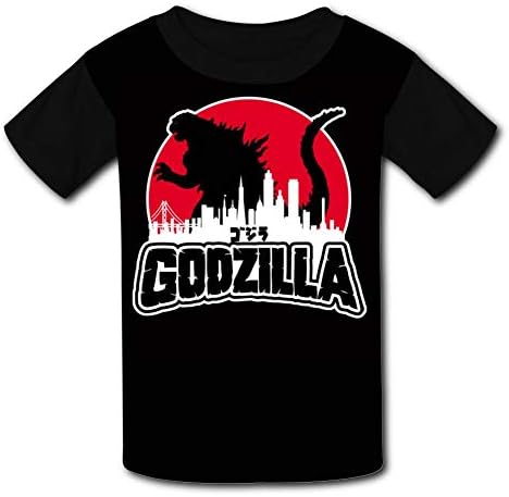 FKGHDQEM Godz-illa Youth 3D Printed Kids T-Shirts Short Sleeve Boys' Tees