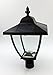 TruePower 40-4036, Black Outdoor Light Lamp Post, 6'3