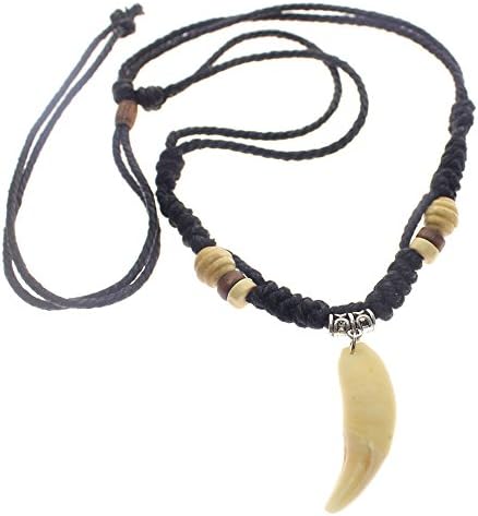 ZONGAO Wolf Tooth Necklace Pendant Tribal Bruce Lee Viking Rune New pattern