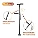 Mudo nest Folding Cane Foldable Walking Cane with LED Light Walking Stick for Men Women, 360° Pivoting Base + 1 Single Cane Tips Sturdy & Safety T Handle Fold-up Collapsible Carrying Bag Adjustable