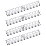 VYANLIGHT Motion Sensor LED Lights, 10 LED Battery