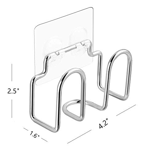 Adhesive Sponge Holder Sink Caddy for Kitchen Accessories, SUS304 Stainless Steel Rust Proof Water Proof, No Drilling