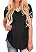 Fantastic Zone Women's Short Sleeve V-Neck Loose Casual Tee T-Shirt Tops