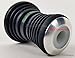The HOOKAH HUB Black Shisha Bowl Silicone with Metal Screen Wind Cover Charcoal Screen