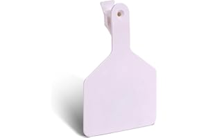 MUDUOBAN Cattle Ear Tags Z Tags One-Piece 50Pcs Balnk TPU Animal Identification Livestock Ear Tags for Cow,Goats,Dogs,Pigs,Sheep,Large Size