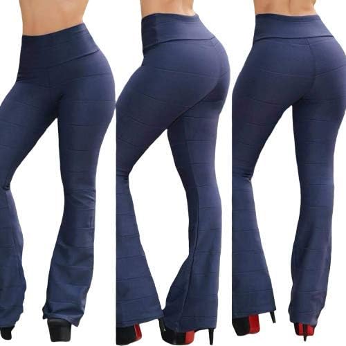 calça bandagem azul