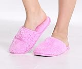 Pembrook Ladies Slippers With Memory Foam – Fuzzy Coral Fleece – House Slipper For Adults, Women, Girls