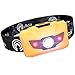 Premium LED Headlamp Lightweight 2.6oz, Waterproof, Shockproof Headlight Flashlight 5 Modes Up to 450 Ft Beam. Bonus Batteries & Reflective Band. Best For Running, Biking, Camping, Fishing, Hiking