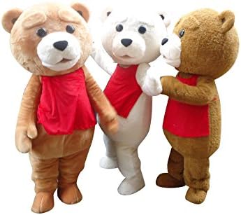 Sinoocean Teddy Bear Ted Adult Mascot Costume Cosplay Fancy Dress Outfit