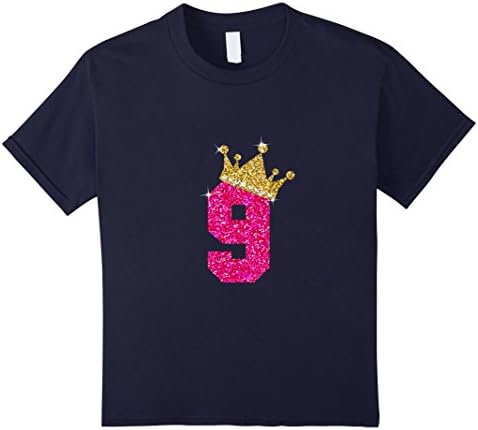 Kids Kid I'm 9 T-Shirt - Nine Year Old Birthday Party 12 Navy