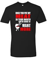 Panoware Men's Offensive T-Shirt | Once You Put My Meat In Your Mouth, Black Large