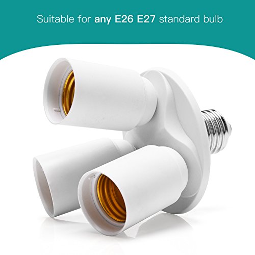 JACKYLED 3 in 1 Light Socket Splitter - //medicalbooks.filipinodoctors.org