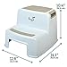 Dual Height 2 Step Stool for Toddlers and Kids (Mom's Choice Award Winner) (1-Pack, Beige)