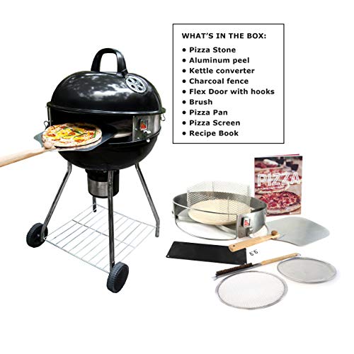 Pizzacraft PC7003 Pizzaque Super Deluxe Kettle Grill Pizza Kit