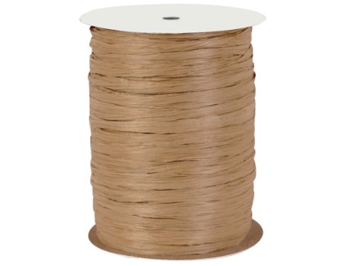 Pack Of 1, Solid Kraft Paper Raffia Ribbon 1/4