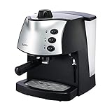 Coffee Maker Barsetto Espresso Coffee Machine 15 Bar Hand Press Capsule and Ground Coffee Brewer Portable Size for Travel Hiking and Picnic (d.black)