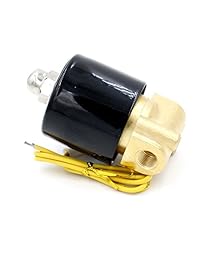 Baomain 1/válvula de latón 8 inch eléctrico válvula solenoide para Aire Agua N/C (normalmente cerrado) AC 110 V