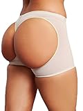 Women's Butt Lifter Panties Shapewear Boy Shorts Enhancer Shaper Panty  Beige  S