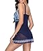 Urban Virgin Womens Swimdress Tummy Control One Piece Swimsuit Swim Dress Bathing Suits Swimwear with Boyshort for Women