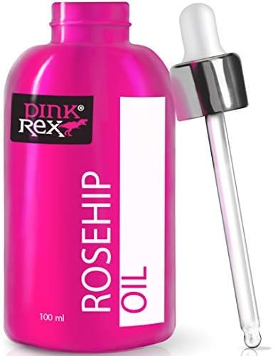 ROCKIN ROSEHIP OIL 100% Pure, Cold Pressed, Organic 100ml (3.4oz) Rosehip Oil MADE IN THE USA! Packed with Vitamins A & C so important for your Skin. Essential for your Face, Hair & Acne Scars. Roarsome Rose Seed Beauty Products