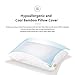 Shredded Memory Foam Pillow by Comfortac, with Washable Removable Cooling Cover Made of Rayon Derived from Bamboo - Firm & Comfortable Optimum Support, Neck Pain & Headache Relief