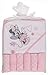 Disney Minnie Mouse Hooded Towel and Washcloths Gift Set, Pink