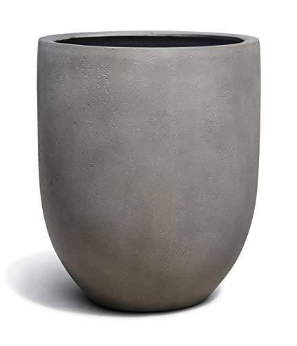 ESCHBACH® Pflanzkübel Tall Egg Pot 70 Beton Grau Rund XL * 68 x 68 x 80 cm * 10 Jahre Garantie