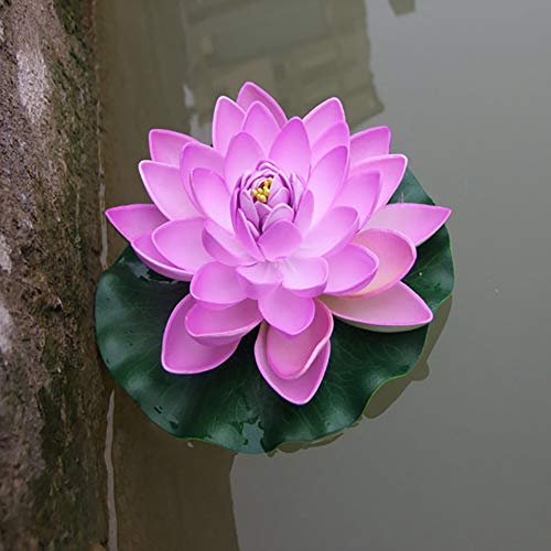 Shangwelluk Artificial Floating Foam Lotus Flowers For Pool