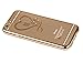 iPhone 6 Plus Case, iPhone 6S Plus Case,UZZO iPhone 6/6S Plus 5.5 inch Gold Plating Bumper TPU Case Cover with Love Heart Design Inside Glitter Diamond Crystal Clear TPU Protective Case Cover