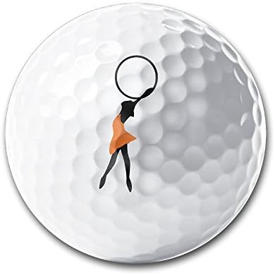 MarlonRobinson117 Cute Cute Rhythmic Gymnast Sports Dancer Girl White Golf Golf Balls Professional Practice Golf Balls Toy Kids Novelty Gifts 1PC