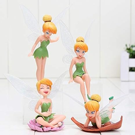 XuBa 4 Teile/satz Tinkerbell FEE PVC Action-figuren Tinker Bell Feen Modell Puppen Spielzeug EINWEG as picture show