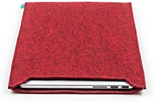 Handmade red felt MacBook sleeve, MacBook Pro 13, MacBook Air, MacBook Pro 15, Microsoft Surface Book, Microsoft Surface Pro