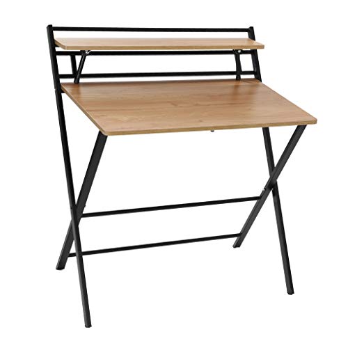 2Style Folding Desk for Small Space, Home Corner Desks Simple Computer