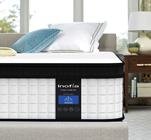 Twin Mattress, Inofia 10 Inch Memory Foam Hybrid