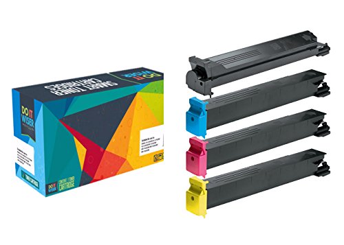 Do it Wiser Compatible Toner Cartridges for Konica Minolta Bizhub C250 C252 4-Pack