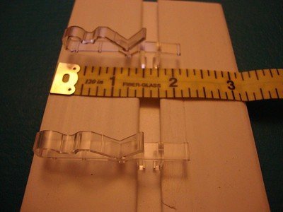 2 inch Hidden Channel Valance Clips for Horizontal Wood Mini Blinds from Shade - 10 Pieces - Thumbnail 3