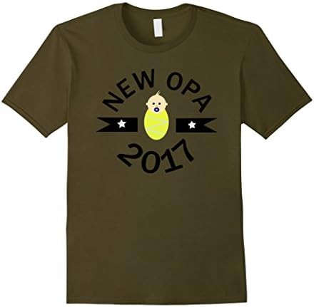 Mens Mens New Opa New Arrival Grandpa T-Sirt 2XL Olive