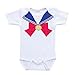 Sailor Moon Venus Crest Ribbon Baby Bodysuit Anime Clothing (newborn (0-3 Months)