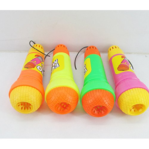 ETbotu Plastic Magic Mic Novelty Echo Microphone Pretend Play Toy Gift for Children Random Color - Thumbnail 4