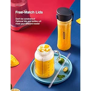 Personal Blender, Aicook Smoothie Blender with Stylish Mason Cup