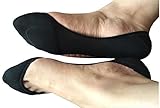 CAcB Women's Lowest Cut Liner Socks w/Forefoot Cushion & Silicone Heel,5 pairs