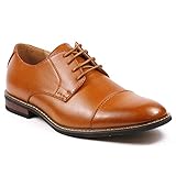 Parrazo Men's Lace Up Cap Toe Oxford Dress Shoes