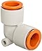 SMC KQ2L07-00A PBT Push-to-Connect Tube Fitting, 90 Degree Union Elbow, 1/4