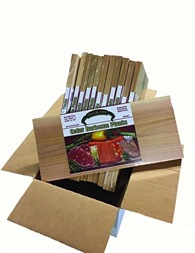 Case of Gourmet Cedar Grilling Planks (15" x 7" x 3/8") 12-2 Packs Packaged for Resale (24 Boards Total)
