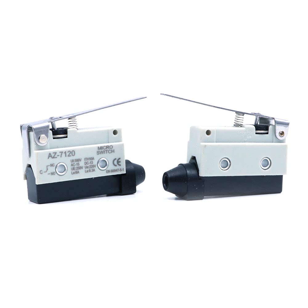 ANCLLO 2pcs TZ-7120 Industrial Control Small Limit Switch, Travel Switch, Waterproof Micro Switch