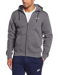 Sudadera con capucha de felpa con cierre completo Nike Club Swoosh para hombre